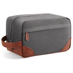 Large Toiletry Bag Hanging Dopp Kit For Men Water Resistant Canvas Shaving Bag😙